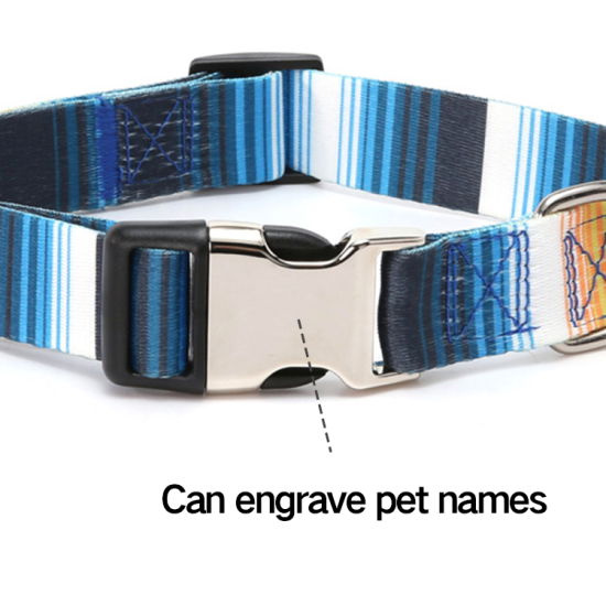 Ethnic Stripe Style Adjustable Cat Dog Collar