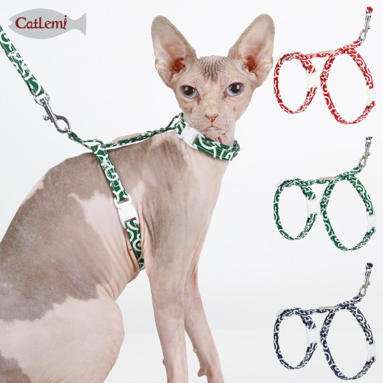 DOGLEMI Cat Harness Cat Harness And Leash Escape Proof Cat Harness