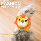 CAT Leashes & Collars Cat Traction Rope Small Lion Cute Tu Vest Chest Strap Cute Cartoon Tie Cat Slip Cat Rope Mesh Pet Leash