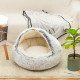 Winter Warm Plush Half Bag Dog Nest