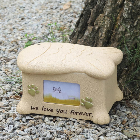 Resin Cat Urns With Photo Frame