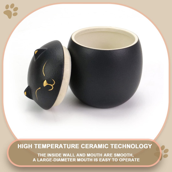 Ceramic Cat Cremation Urns With Seal Lid