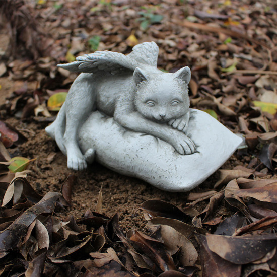 Cat Angel Memorial Stones