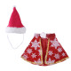 CAT Capes & Gowns Hat & Scarf Pet Santa Hat Cloak Suit Cat Santa Hat Cloak Suit Christmas Transformed Into Funny Cat Clothes