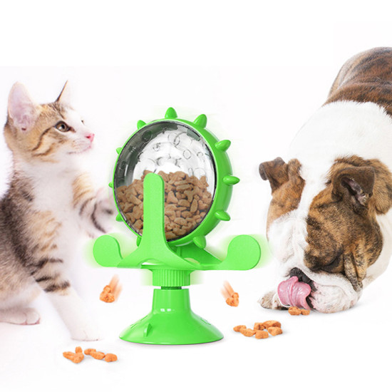 Cat Dog Slow Food Toy Interactive Turntable