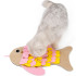 Cat Slow Food Toy Fish-shaped Pet Sniffing Pad Plush Tibetan Food Puzzle Training Cat Toy Anti-demolition Home To Relieve Boredom