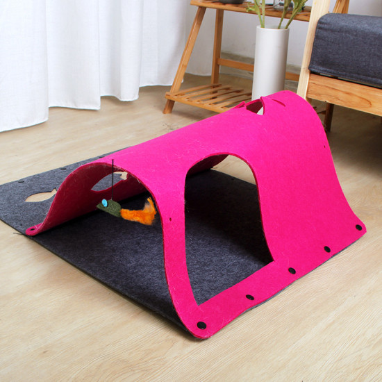 Cat Tunnel Toy Interactive Durable Multifunctional Toy Kitten Unrestrained Shuttle