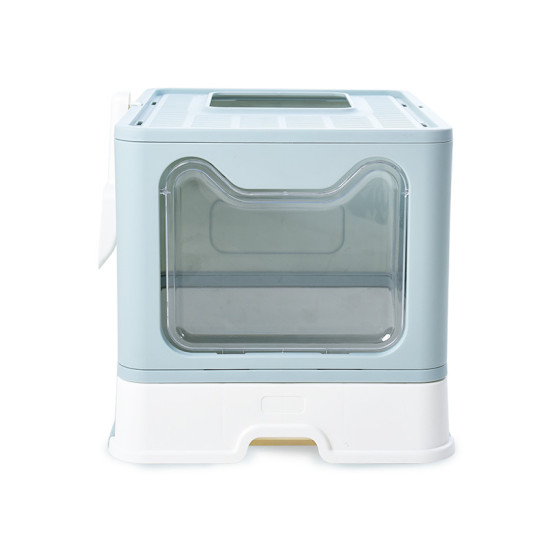 Cat Litter & Cat Litter Boxes Drawer Folding Cat Litter Box Fully Enclosed Splash-proof Cat Toilet Can Be Used To Prevent Cats Such As Blue Cats From Going Out With Cat Litter After Going To The Toilet