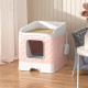 Cat Litter & Cat Litter Boxes Large Cat Litter Box Fully Enclosed Foldable Cat Litter Box Splash-proof And Sand-proof Pet Cat Blue Cat Maine Coon Toilets