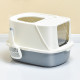 Cat Litter Box Large Fully Enclosed Deodorant Cat Toilets Flip Type Anti-sand Cat Toilets  Large Cat Litter Box