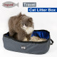 CAT Cat Litter & Cat Litter Boxes Portable Folding Pet Cat Litter Box Out Waterproof Large Cat Toilet Home