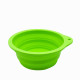 Portable Cat Dog Travel Silicone Bowl With Carabiner