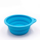 Portable Cat Dog Travel Silicone Bowl With Carabiner