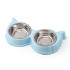 Stainless Steel Cat Dog Feeder Bowls Set