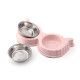 Stainless Steel Cat Dog Feeder Bowls Set