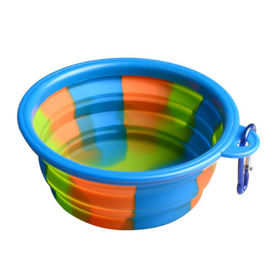 Folding Camouflage Silicone Dog Bowls