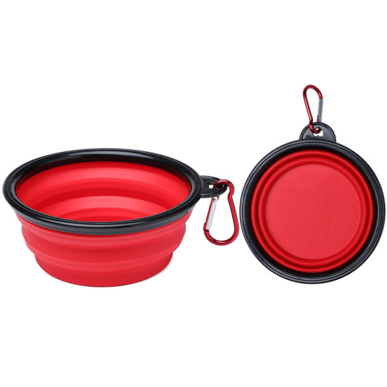 Cat Dog Travel Portable Silicone Bowl