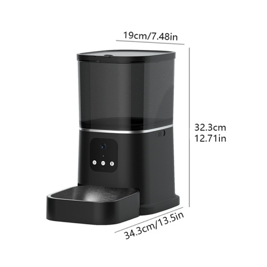 Cat & Dog Automatic Feeder With HD Camera 6L