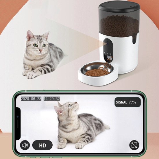 DUDUPET CAT DOG Automatic Feeders HD Video 4L