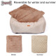 DOGLEMI  Cat Dog Travel Bed For Car