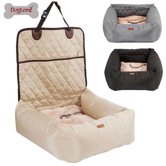 DOGLEMI  Cat Dog Travel Bed For Car