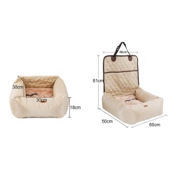 DOGLEMI  Cat Dog Travel Bed For Car