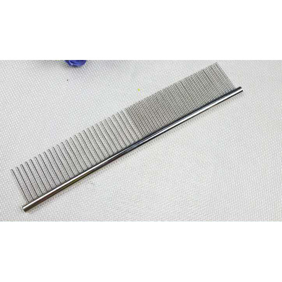 Cat Dog Double Tooth Long Row Steel Comb