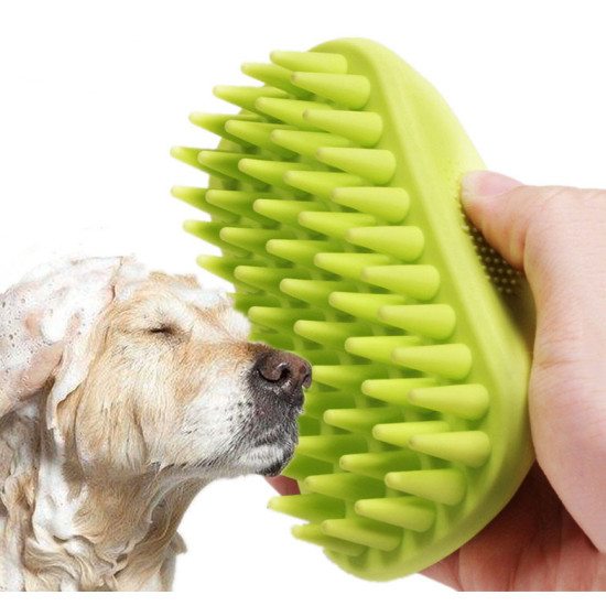 Cat Dog Square Silicone Massage Brush