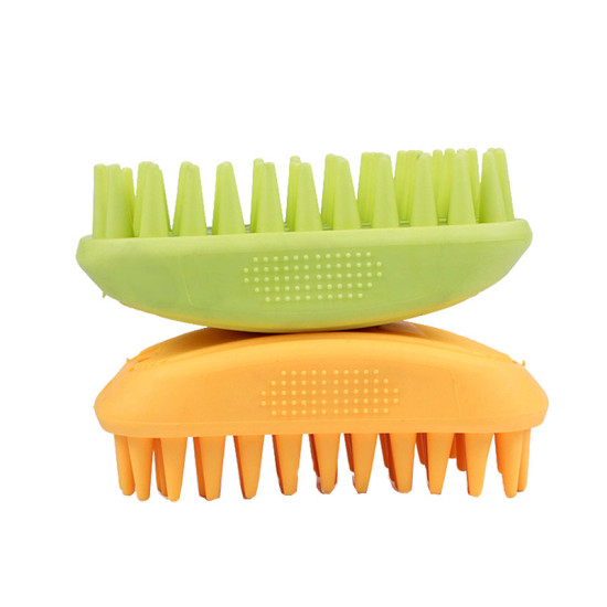 Cat Dog Square Silicone Massage Brush