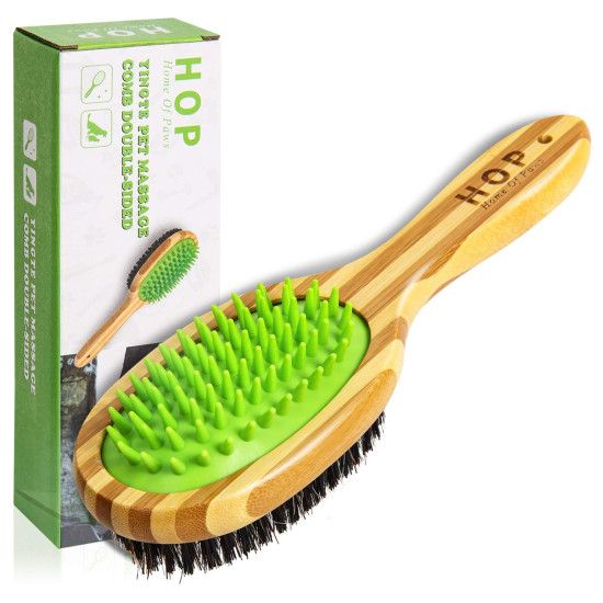 Cat Dog Pet Bath Brush 2-in-1 Grooming Brush Massage Brush