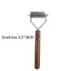 Cat Dog Stainless Steel Double-Sided Walnut Handle Comb