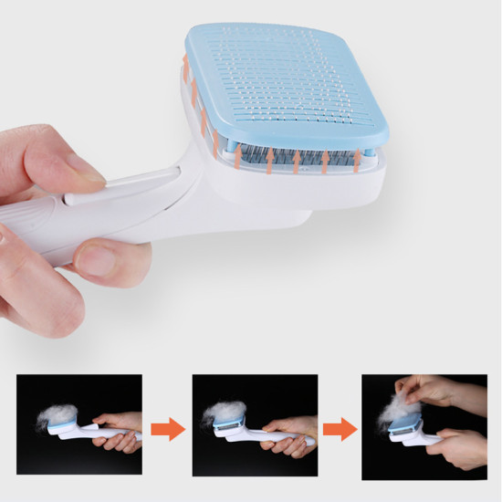 Cat Dog Square Massage Hair Removal Brush