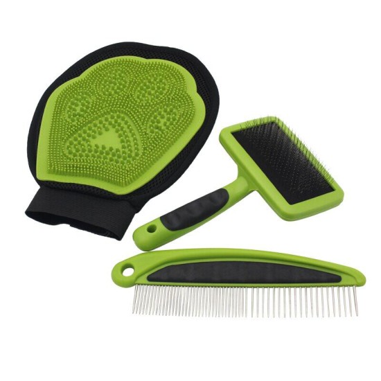 Cat Dog Grooming Brush Set