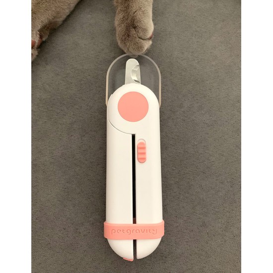 Cat Dog Led Light Nail Clipper With Safety Guard