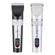 Cat Dog Digital Display Silent Hair Clipper With Desktop Charger