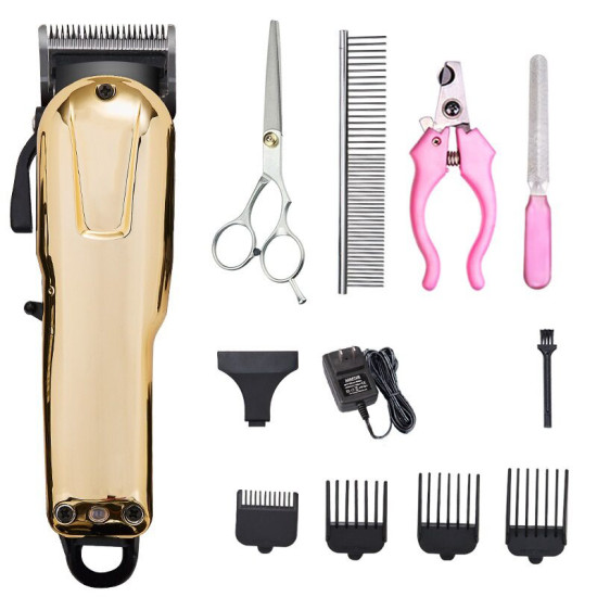 Cat Dog Electric Hair Clipper Set With Steel Comb