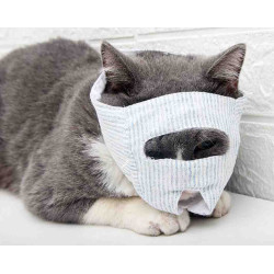 Cat Mask Cat Mouth Restraint Mask Cotton Eye Opening Mask To Prevent Cat Bites Cat Meowing